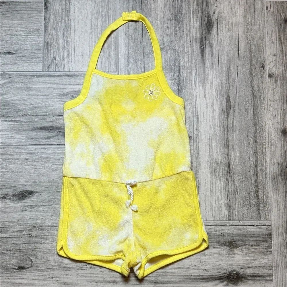 Epic Threads Yellow and White Romper 3T